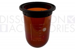 900mL Amber glass vessel hanson vision