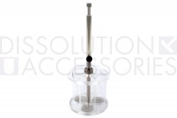 PSDISASY-CA032-Dissolution-Accessories-disintergration-Basket-3-Rack-Assembly-Glass-Tubes-Caleva