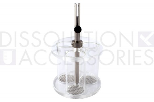 PSDISASY-GBJ2-03-Dissolution-Accessories-Disintegrator-Basket-3-Rack-Assembly-Glass-Tubes-Guoming