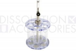 PSDISASY-GBJ2-06-Dissolution-Accessories-Disintegrator-Basket-6-Rack-Assembly-Glass-Tubes-Guoming - kopie