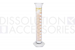 PSGLA100FT-DK-Dissolution-Accessories-Graduated-100ml-Clear-Glass-Funnel-Top-Cylinder-Distek