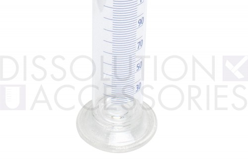 PSGLA250ST-EW-Dissolution-Accessories-250-mL-Graduated-Clear -Glass-Top-Cylinder-Erweka-B-Erweka-Foot