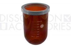 PSGLA900-AVKC-1-Liter-Amber-TruCenter-Dissolution-Vessel-with-Collar