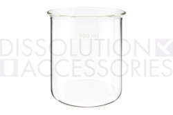 PSGLA900-DB-Dissolution-Accessories-900-mL-Clear-Glass-Disintegration-Beaker-Flared-Top-Agilent