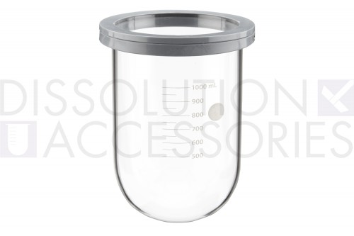 PSGLA900-VKC-Dissolution-Accessories-1-Liter-Clear-Glass-Vessel-with-Grey-Collar-Agilent