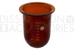 PSGLA9PK-ALG-1-Liter-Amber-PEAK-Dissolution-Vessel-Logan