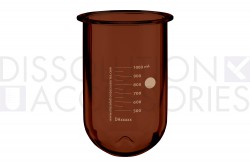 PSGLA9PK-AST-Dissolution-Accessories-1-Liter-Amber-Glass-PEAK-Vessel-Sotax