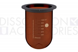PSGLA9PK-ATA-Dissolution-Accessories-1-Liter-Amber-Glass-Apex-PEAK-TruAlign-Vessel-Agilent