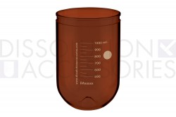 PSGLA9PK-AVK-Dissolution-Accessories-1-Liter-Amber-Glass-Apex-PEAK-TruCenter-Vessel-Agilent