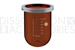 PSGLA9PK-AVKC-Dissolution-Accessories-1-Liter-Amber-Glass-Apex-PEAK-TruCenter-Vessel-with-Collar-Agilent