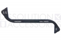 PSGNGDEP-GoNo Go 25mm Depth Gauge, Black Acrylic