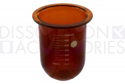 PSHPGLA900-AEL-1-Liter-High-Precision-Amber-EaseAlign-Dissolution-Accessories-Electrolab