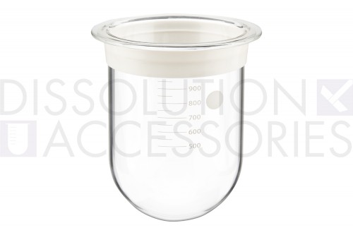 PSHPGLA9CR-DK-Dissolution-Accessories-1-Liter-Clear-Glass-High-Precision-Vessel-with-Acculign-ring-Distek