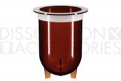 PSPLA900-AHRV-Dissolution-Accessories-1-Liter-Amber-Plastic-Footed-Vessel-Vision-Hanson