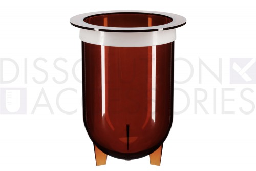 PSPLA900-AHRV-Dissolution-Accessories-1-Liter-Amber-Plastic-Footed-Vessel-Vision-Hanson