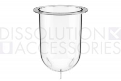 PSPLA900-CA-Dissolution-Accessories-1-Liter-Clear-Plastic-Footed-Vessel-Caleva