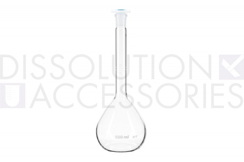 PSVOLFLK-05-Dissolution-Accessories-Volumetric-Flask-500mL-Clear-Glass-Temperature-@20°C-Class A