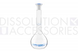PSVOLFLK-06-600mL Volumetric flask calibrated at 20°C