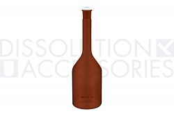 PSVOLFLK-09A-Dissolution-Accessories-Volumetric-Flask-900mL-Amber-Glass-Temperature-@20°C-Class A