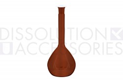 PSVOLFLK-1KA-Dissolution-Accessories-Volumetric-Flask-1000mL-Amber-Glass-Temperature-@20°C-Class A