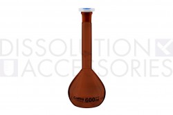PSVOLFLK-X6A-Dissolution-Accessories-Volumetric-Flask-600mL-Amber-Temperature-@37°C-Class A