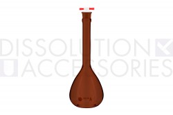 PSVOLFLK-X9A-Dissolution-Accessories-Volumetric-Flask-900mL-Amber-Glass-Temperature-@37°C-Class A